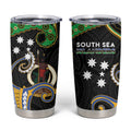 South Sea Islanders And Vanuatu Tumbler Cup Boar Tusk Warrior Southern Tribal Pattern
