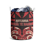 Aotearoa Ngai Te Rangi Laundry Basket New Zealand Traditional Maori Pattern