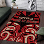 Aotearoa Ngai Te Rangi Area Rug New Zealand Traditional Maori Pattern