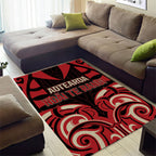 Aotearoa Ngai Te Rangi Area Rug New Zealand Traditional Maori Pattern