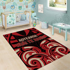 Aotearoa Ngai Te Rangi Area Rug New Zealand Traditional Maori Pattern