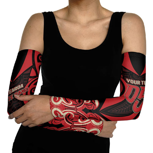 Custom Aotearoa Ngai Te Rangi Arm Sleeves New Zealand Traditional Maori Pattern