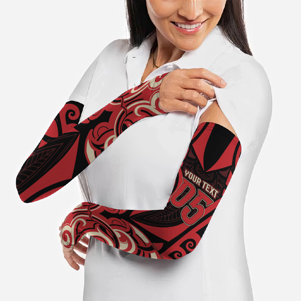 Custom Aotearoa Ngai Te Rangi Arm Sleeves New Zealand Traditional Maori Pattern