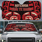 Aotearoa Ngai Te Rangi Auto Sun Shade New Zealand Traditional Maori Pattern
