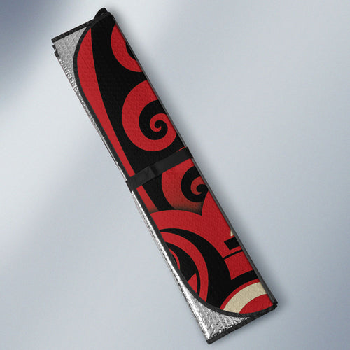 Aotearoa Ngai Te Rangi Auto Sun Shade New Zealand Traditional Maori Pattern