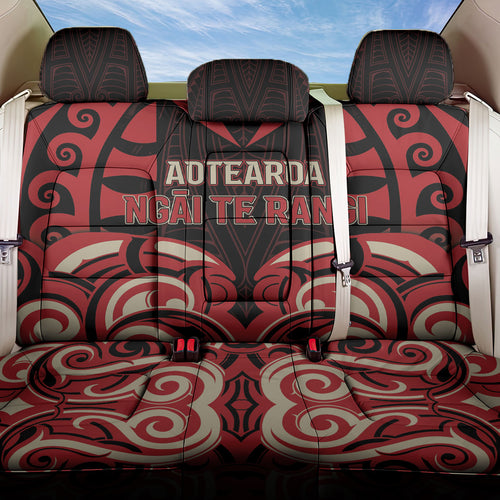 Aotearoa Ngai Te Rangi Back Car Seat Cover New Zealand Traditional Maori Pattern