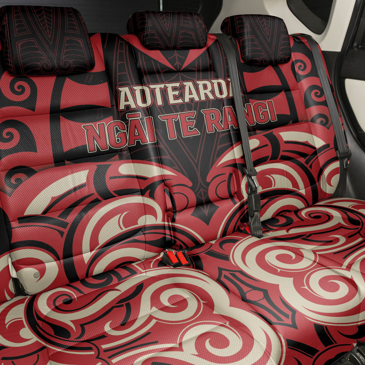 Aotearoa Ngai Te Rangi Back Car Seat Cover New Zealand Traditional Maori Pattern