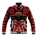 Custom Aotearoa Ngai Te Rangi Baseball Jacket New Zealand Traditional Maori Pattern
