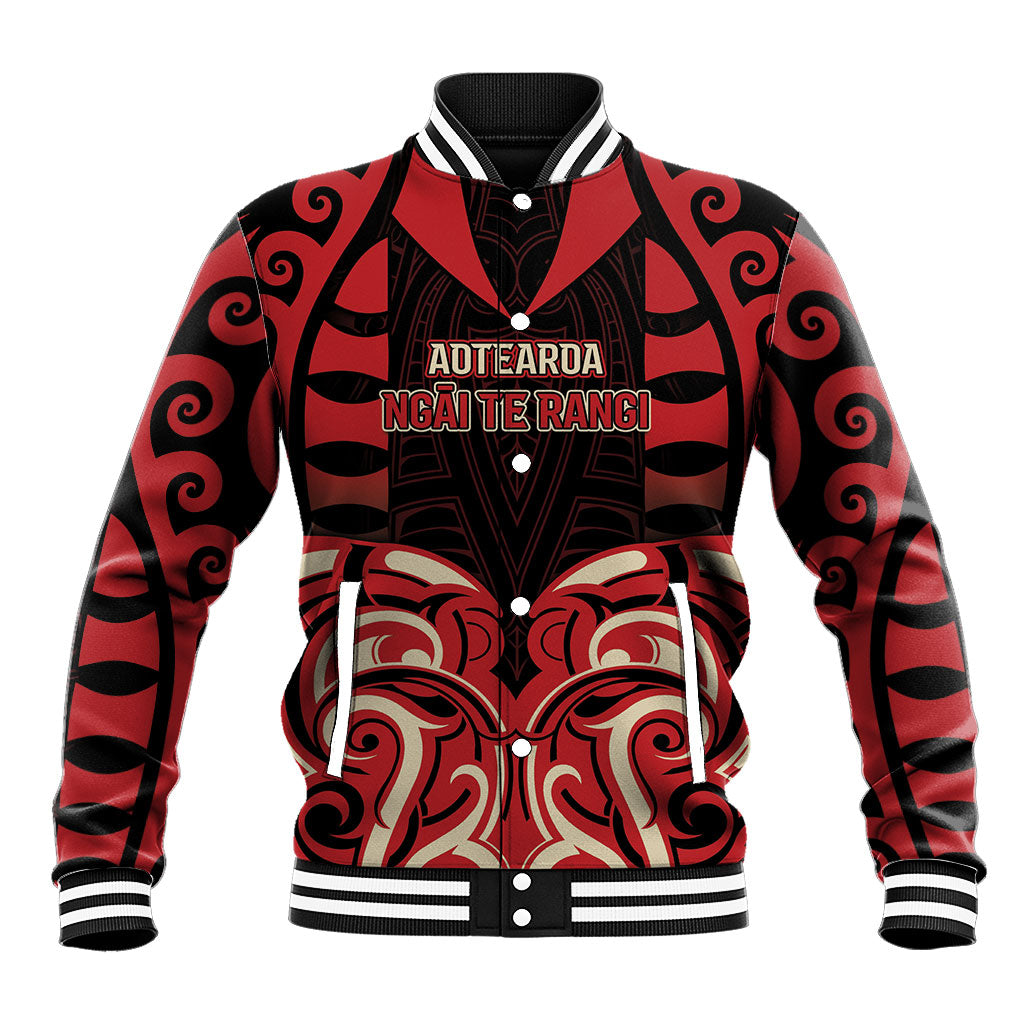 Custom Aotearoa Ngai Te Rangi Baseball Jacket New Zealand Traditional Maori Pattern