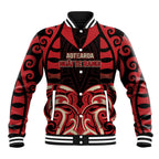 Custom Aotearoa Ngai Te Rangi Baseball Jacket New Zealand Traditional Maori Pattern