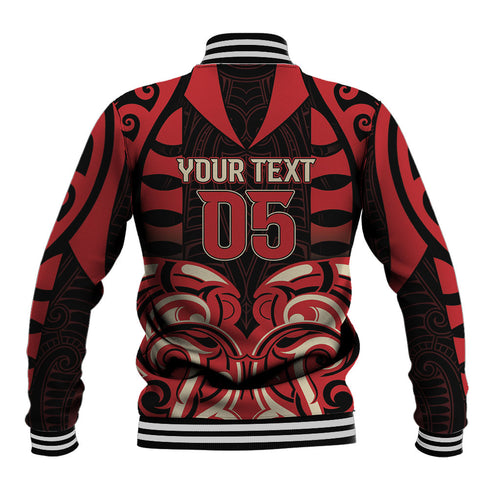 Custom Aotearoa Ngai Te Rangi Baseball Jacket New Zealand Traditional Maori Pattern