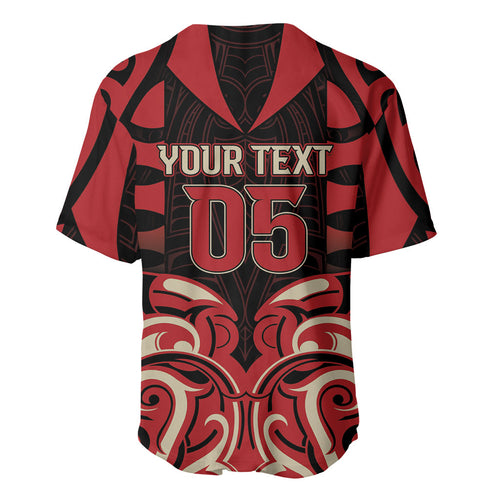 Custom Aotearoa Ngai Te Rangi Baseball Jersey New Zealand Traditional Maori Pattern