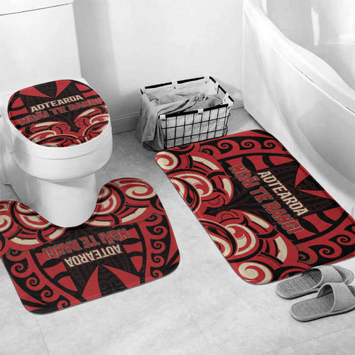 Aotearoa Ngai Te Rangi Bathroom Set New Zealand Traditional Maori Pattern