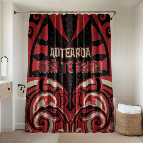 Aotearoa Ngai Te Rangi Bathroom Set New Zealand Traditional Maori Pattern