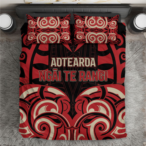 Aotearoa Ngai Te Rangi Bedding Set New Zealand Traditional Maori Pattern