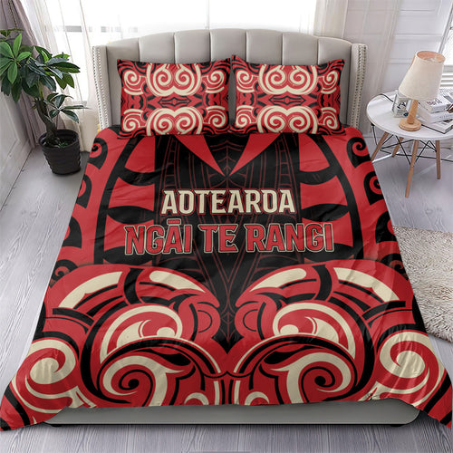 Aotearoa Ngai Te Rangi Bedding Set New Zealand Traditional Maori Pattern