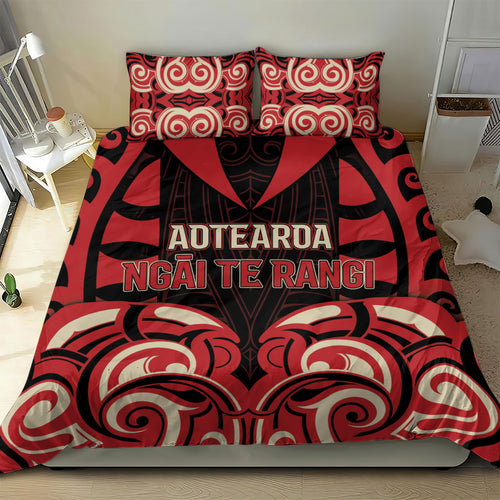 Aotearoa Ngai Te Rangi Bedding Set New Zealand Traditional Maori Pattern