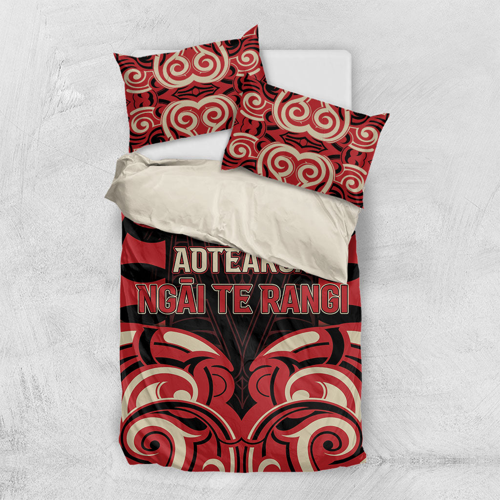 Aotearoa Ngai Te Rangi Bedding Set New Zealand Traditional Maori Pattern