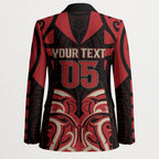 Custom Aotearoa Ngai Te Rangi Blazer New Zealand Traditional Maori Pattern