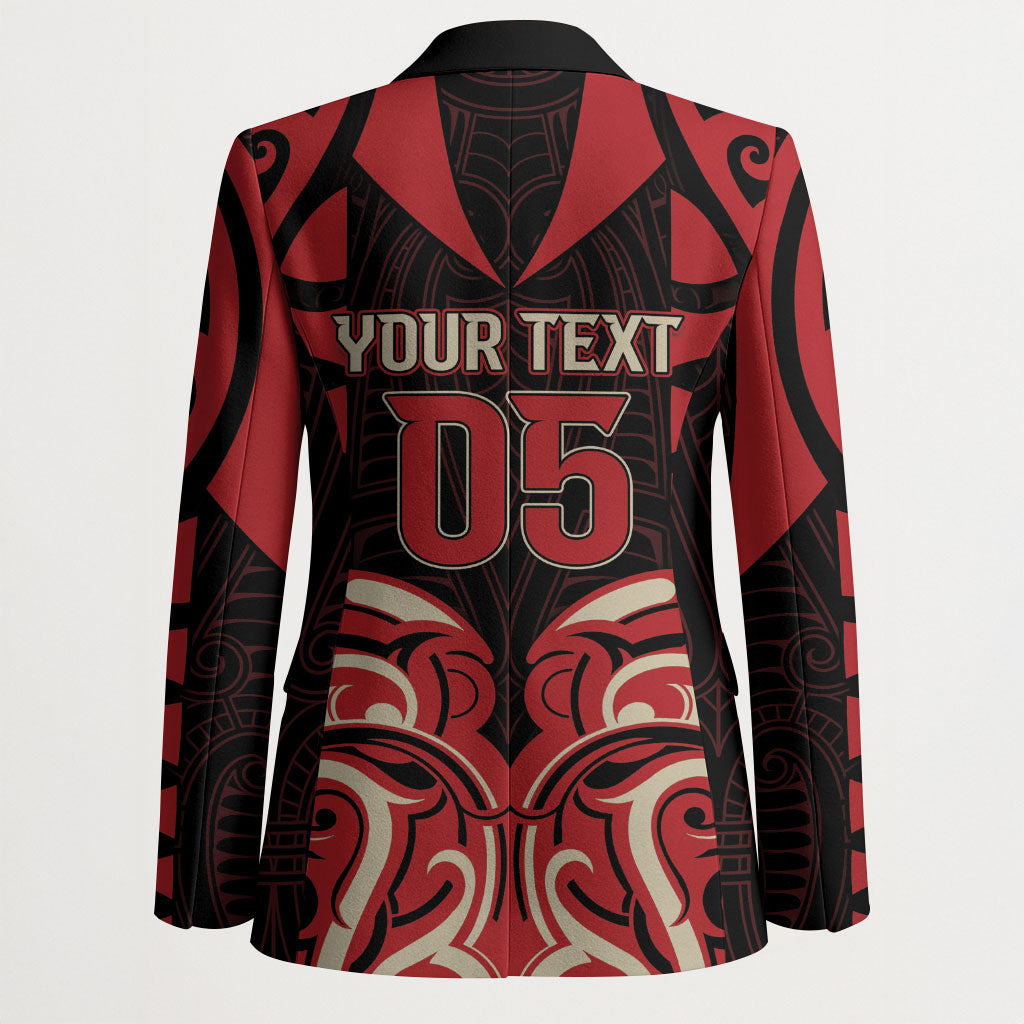 Custom Aotearoa Ngai Te Rangi Blazer New Zealand Traditional Maori Pattern