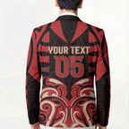 Custom Aotearoa Ngai Te Rangi Blazer New Zealand Traditional Maori Pattern