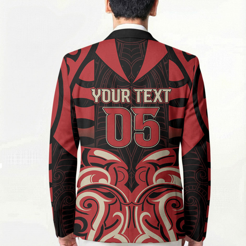 Custom Aotearoa Ngai Te Rangi Blazer New Zealand Traditional Maori Pattern
