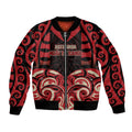 Custom Aotearoa Ngai Te Rangi Bomber Jacket New Zealand Traditional Maori Pattern