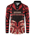 Custom Aotearoa Ngai Te Rangi Button Sweatshirt New Zealand Traditional Maori Pattern
