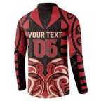 Custom Aotearoa Ngai Te Rangi Button Sweatshirt New Zealand Traditional Maori Pattern