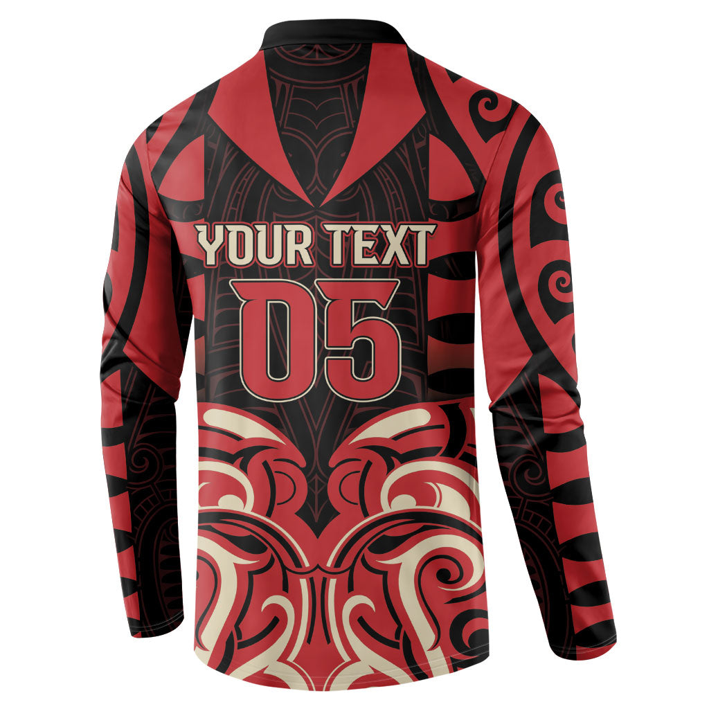 Custom Aotearoa Ngai Te Rangi Button Sweatshirt New Zealand Traditional Maori Pattern