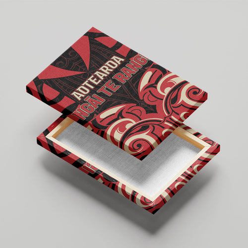 Aotearoa Ngai Te Rangi Canvas Wall Art New Zealand Traditional Maori Pattern