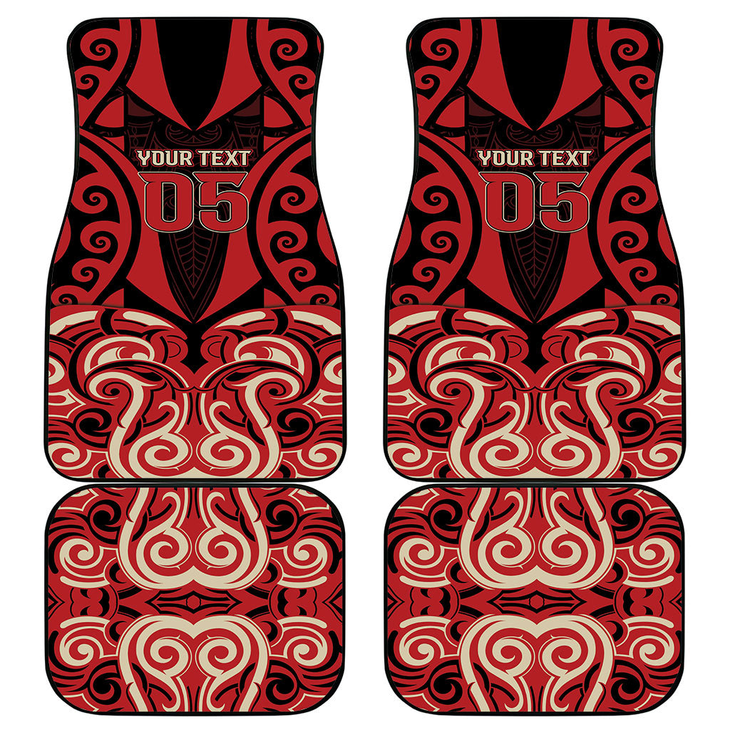 Custom Aotearoa Ngai Te Rangi Car Mats New Zealand Traditional Maori Pattern