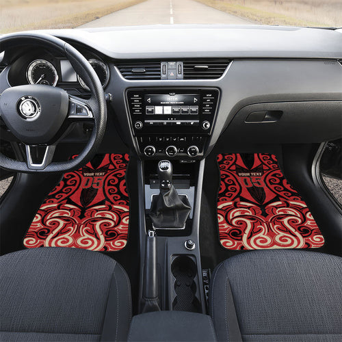 Custom Aotearoa Ngai Te Rangi Car Mats New Zealand Traditional Maori Pattern