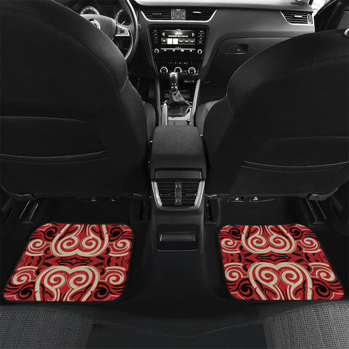 Custom Aotearoa Ngai Te Rangi Car Mats New Zealand Traditional Maori Pattern