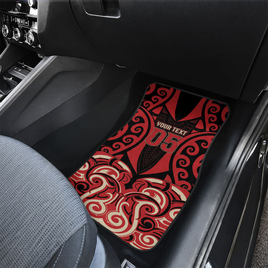 Custom Aotearoa Ngai Te Rangi Car Mats New Zealand Traditional Maori Pattern