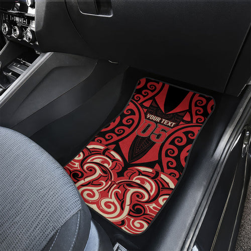 Custom Aotearoa Ngai Te Rangi Car Mats New Zealand Traditional Maori Pattern