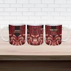 Custom Aotearoa Ngai Te Rangi Ceramic Mug New Zealand Traditional Maori Pattern