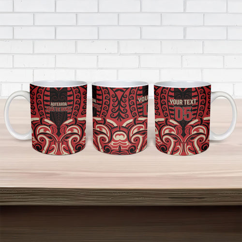 Custom Aotearoa Ngai Te Rangi Ceramic Mug New Zealand Traditional Maori Pattern