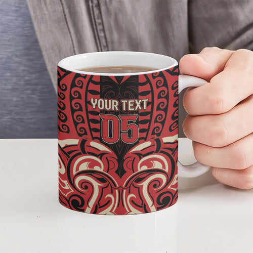 Custom Aotearoa Ngai Te Rangi Ceramic Mug New Zealand Traditional Maori Pattern