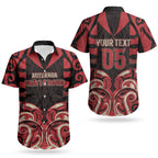 Custom Aotearoa Ngai Te Rangi Couples Matching Off Shoulder Maxi Dress and Hawaiian Shirt New Zealand Traditional Maori Pattern