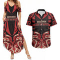 Custom Aotearoa Ngai Te Rangi Couples Matching Summer Maxi Dress and Hawaiian Shirt New Zealand Traditional Maori Pattern