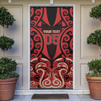 Custom Aotearoa Ngai Te Rangi Door Cover New Zealand Traditional Maori Pattern