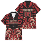 Custom Aotearoa Ngai Te Rangi Family Matching Mermaid Dress and Hawaiian Shirt New Zealand Traditional Maori Pattern