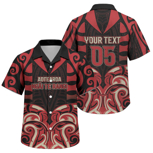 Custom Aotearoa Ngai Te Rangi Family Matching Tank Maxi Dress and Hawaiian Shirt New Zealand Traditional Maori Pattern
