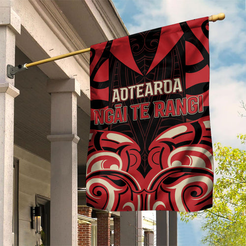 Aotearoa Ngai Te Rangi Garden Flag New Zealand Traditional Maori Pattern