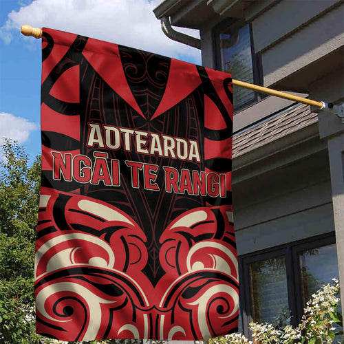 Aotearoa Ngai Te Rangi Garden Flag New Zealand Traditional Maori Pattern