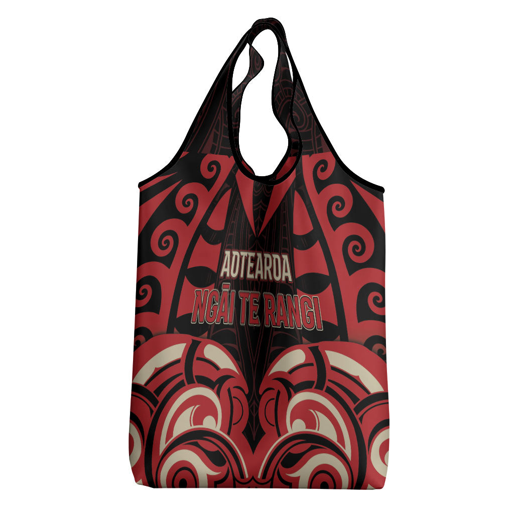Aotearoa Ngai Te Rangi Grocery Bag New Zealand Traditional Maori Pattern