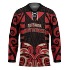 Custom Aotearoa Ngai Te Rangi Hockey Jersey New Zealand Traditional Maori Pattern
