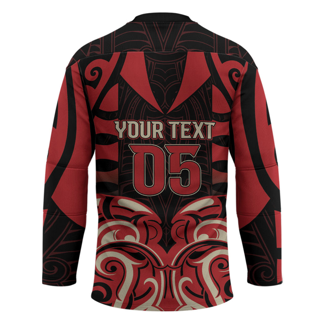 Custom Aotearoa Ngai Te Rangi Hockey Jersey New Zealand Traditional Maori Pattern
