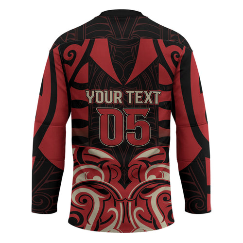 Custom Aotearoa Ngai Te Rangi Hockey Jersey New Zealand Traditional Maori Pattern